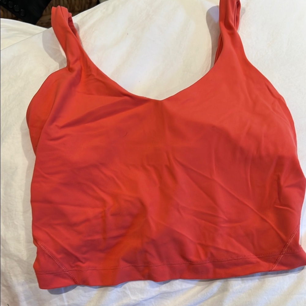lululemon athletica Red Tank Top
